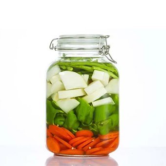 Empty Large Glass Pickle Jars