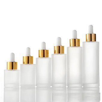 Frosted Glass Dropper Bottles