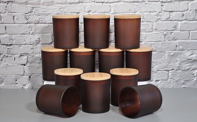 Glass Candle Jar Surface Customization