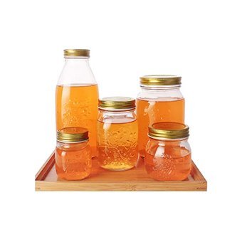 Glass Jam Jar with Lids