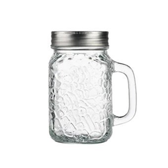 Glass Mason Jar with Handle