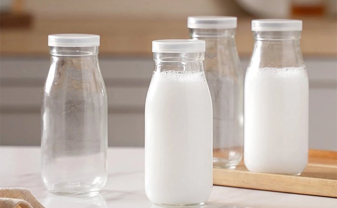 Glass Milk Bottle Customization