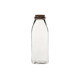 Glass Milk Bottles with Cork