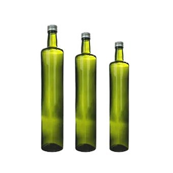 Green Glass Olive Oil Bottle