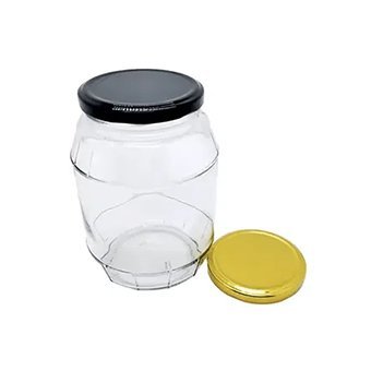 Round Glass Pickle Jar with Lid
