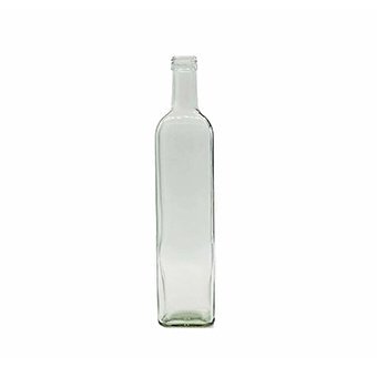 Square Glass Olive Oil Bottle