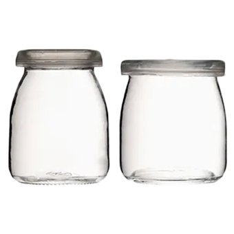 Transparent Glass Jam Jars Clear