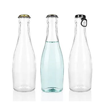 Transparent Glass Soda Bottles