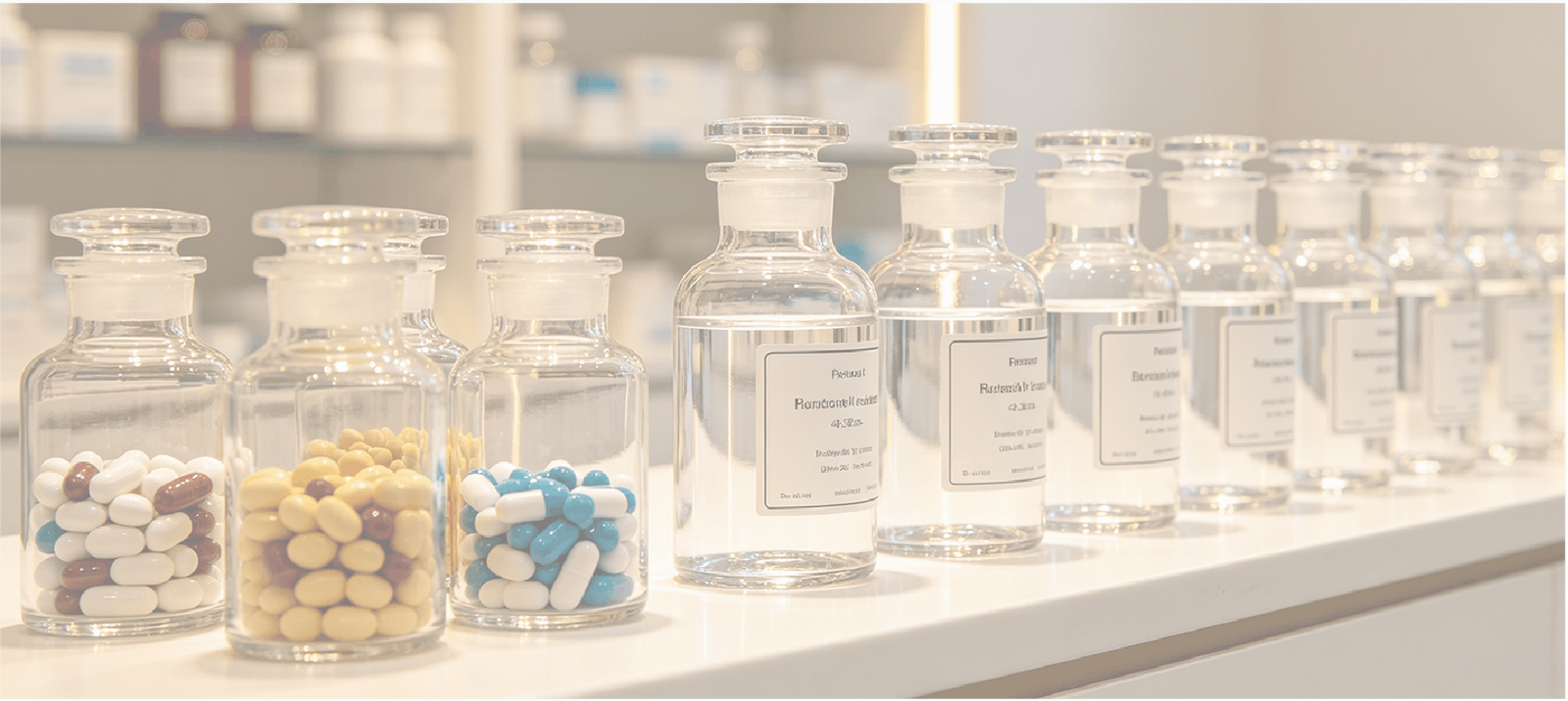 Glass Medicine Bottle