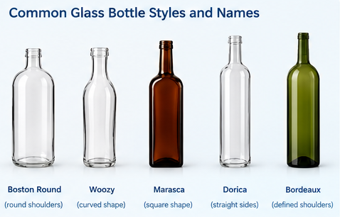 Common Glass Bottle Styles and Names