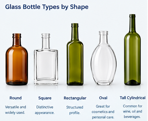 Glass Bottle Types by Shape