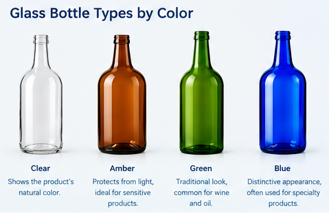 Glass Bottle Types by Color